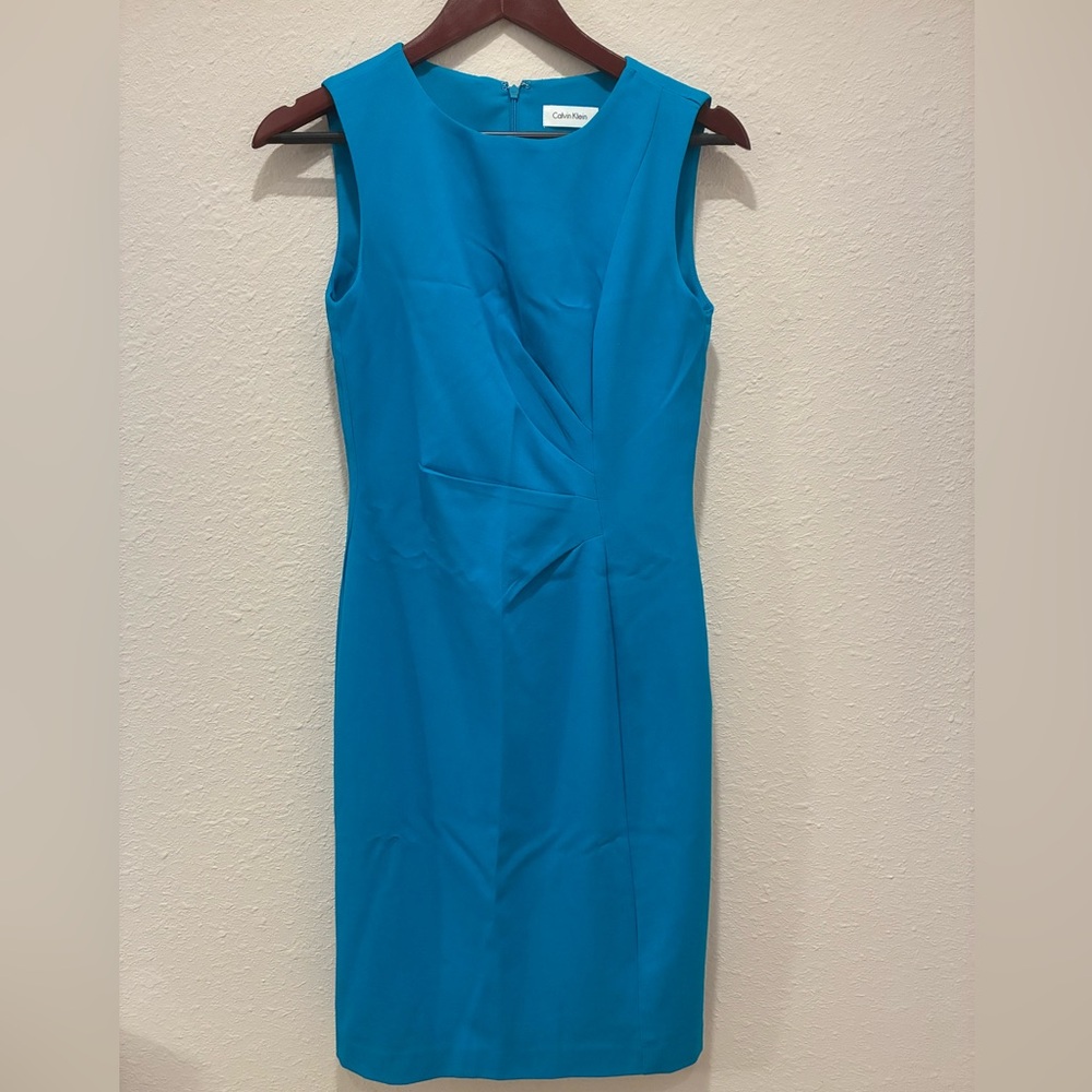 Calvin Klein Sheath Dress Women's Sleeveless Career wear Business - Read